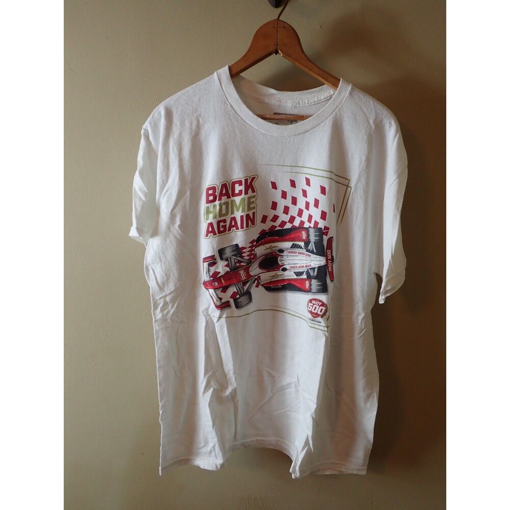 Indycar 2022 Indy 500 White Short Sleeve Large With The Starting Grid